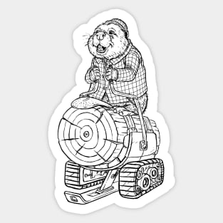 Big Log Hauler Sticker